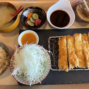Ton Katsu plate. Fresh and tasty.