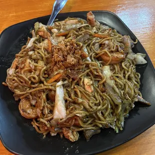 Yakisoba with shrimp