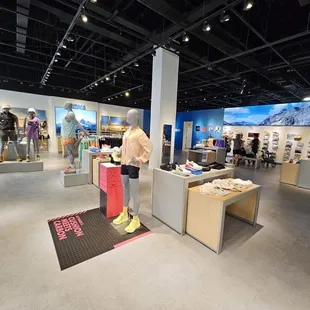Inside the store.