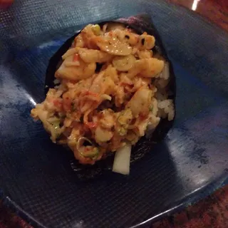 Spicy Scallop Hand Roll