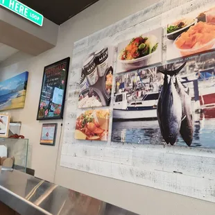 interior, sushi and sashimi
