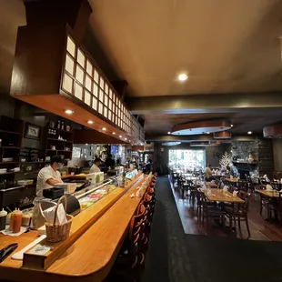 the interior of the restaurant