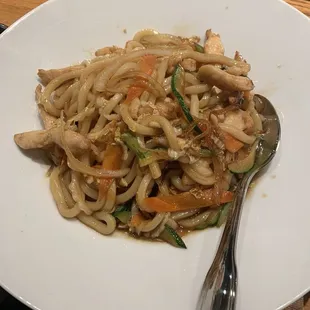 Chicken and Vegetable Yaki Udon