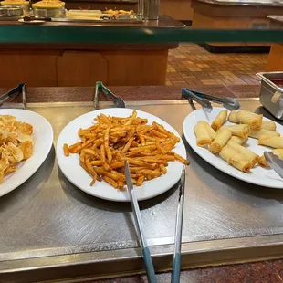 Cream Cheese, Fries &amp; Spring rolls