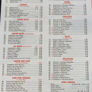 menu, sushi and sashimi