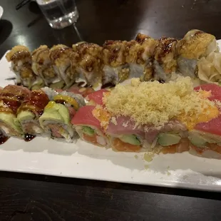 Fancy Roll, Amazing Tuna Roll, OMG Roll