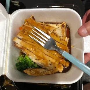 $12 for this? No rice. One piece of broccoli. Sad