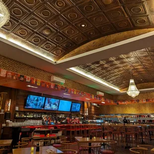 the interior of the restaurant