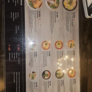 Menu back