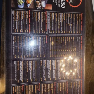 Menu front