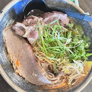 Ramen with beef rib