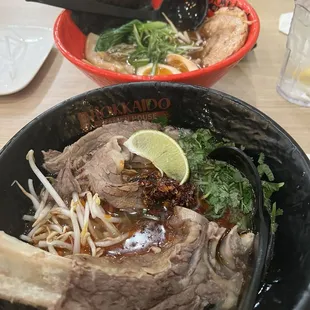Spicy Beef and Spicy Pork Ramen