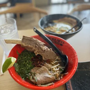 Spicy beef ramen