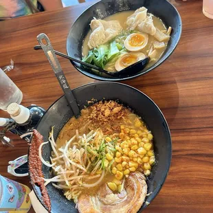 Spicy miso (below) Chicken Rich