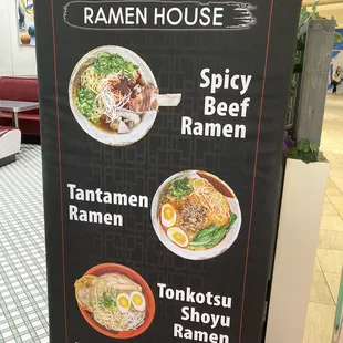 Some dishes advertised