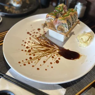 a closeup of a plate of food