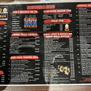 Other options menu