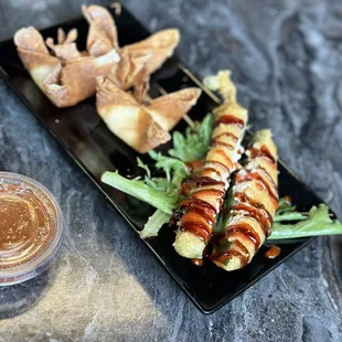 Jalapeno Poppers, Crab Rangoons