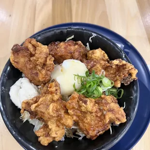 Chicken karage rice bowl