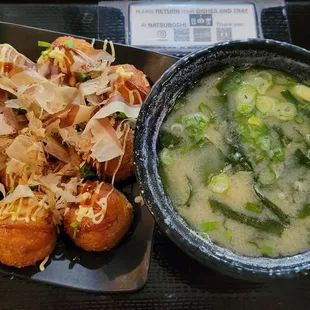 Takoyaki 10 pcs / miso soup