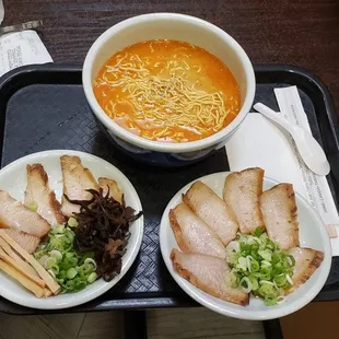 Spicy ramen with pork cheek