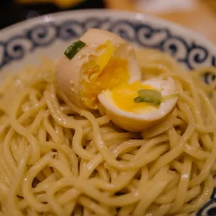 Shoyu Tsukemen with egg