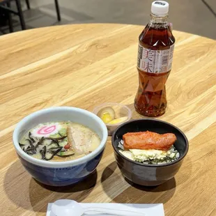 Shio Ramen Mentaiko Rice bowl