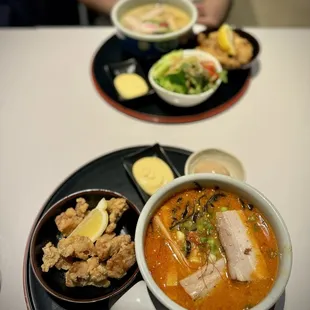 Kara Miso Ramen with karaage