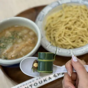 Shoyu tsukemen.