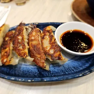 Dinner@Hokaiddo Ramen Santouka; 8/8/2024. I super Enjoy their Pan Fried Gyoza fr here ,it&apos;s really good &amp; Tasty, Imho! Taste just right,Ono.
