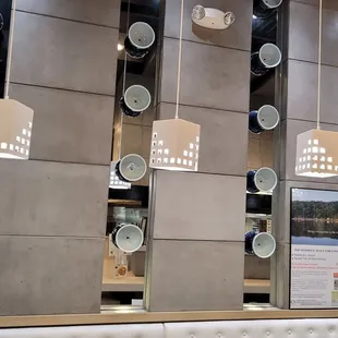 The Interior inside this lil, Hokaiddo Ramen Santouka Restaurant; 4/26/2022. So Neat that they have REAL Ramen Bowls 4 Decor!