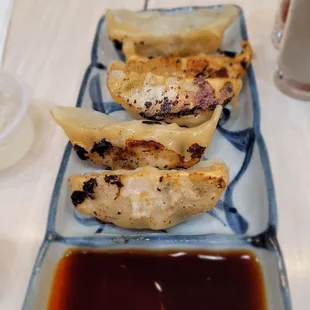 Dinner @Hokkaido Ramen Santouka; 4/26/2022. Their Gyoza here is always Yummy. You&apos;ll get 5 pieces 4 your Side order. Great Service too!