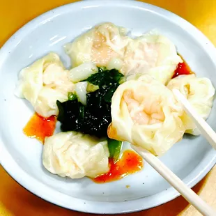 Green Onion Shrimp Wonton