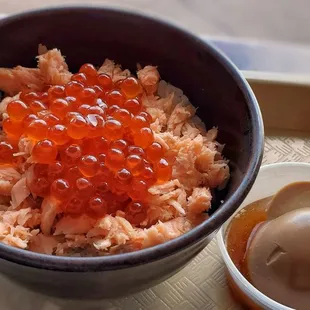 Salmon Roe Over Rice (Spicy Miso Ramen Combo)