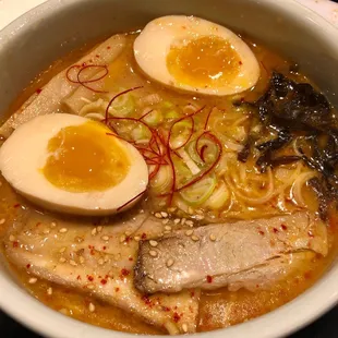 Karamiso plus chili and egg