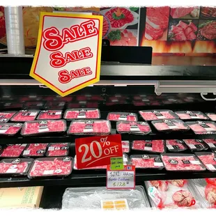 a sale sign in a store