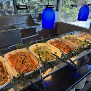 interior, sushi and sashimi