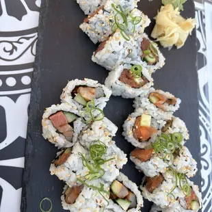 Spicy: tuna, yellowtail, salmon