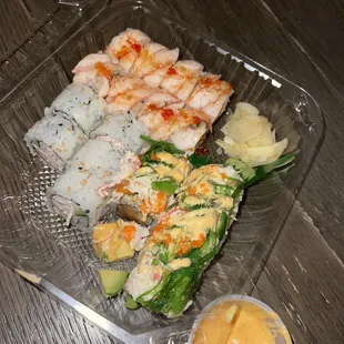 California Roll, Tsunami Roll, Hokkaido Roll