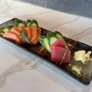 sashimi, sushi, sushi and sashimi, food