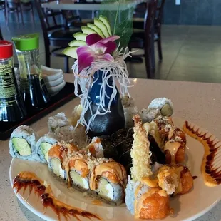 White River Roll, Avocado Roll, Sweet Potato Roll