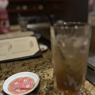 Cuba libre cocktail