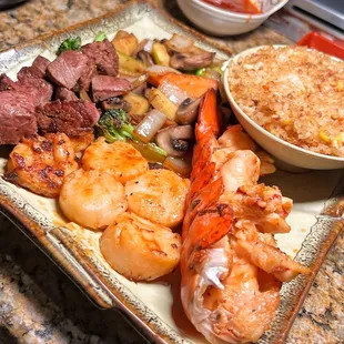 Best Land and Sea Hibachi Plate