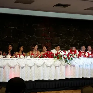 A wedding at the Pagoda International Ballroom, April 19, 2014.