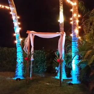 Back yard wedding in Hawaii Kai, April 19, 2014.