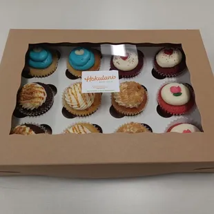 a box of cupcakes