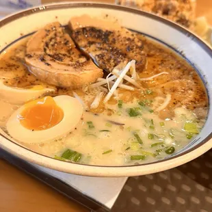 Tonkatsu Tonkotsu Ramen with Black Garlic Oil