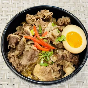 a bowl of food