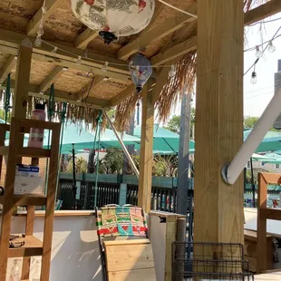 Check in station outside