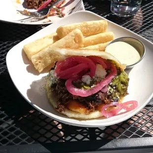 Beef and Plantain Arepa